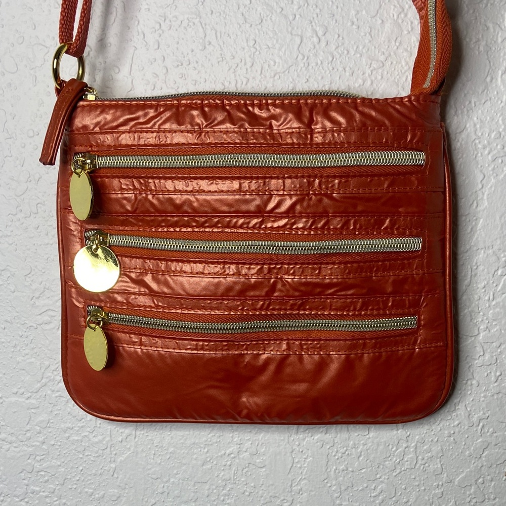 Avon Shimmering Orange Crossbody Bag